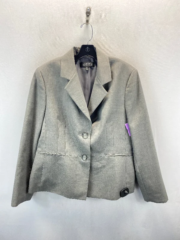 Blazer By Kasper In Grey, Size: 14