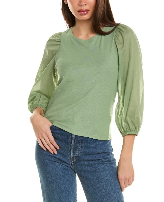 Tie Back Tee In Clover