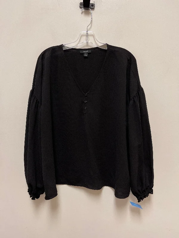 Top Long Sleeve By Alfani In Black, Size: Xl