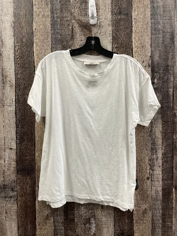 Top Short Sleeve Basic By Loft In White, Size: Xs