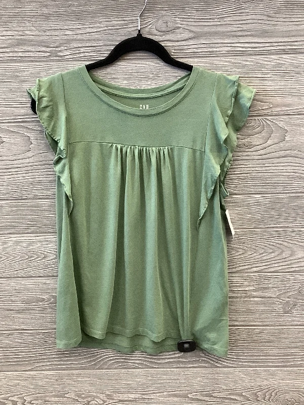 Top Sleeveless By Gap In Green, Size: S