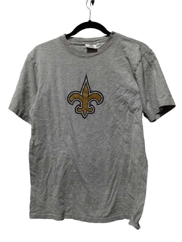 Top Short Sleeve By Nfl In Grey, Size: Xxl