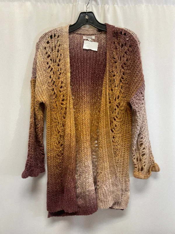 Sweater Cardigan By Maurices In Purple, Size: M