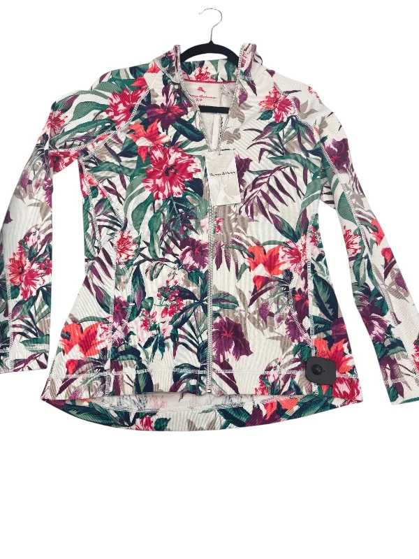 Sweatshirt Collar By Tommy Bahama In Floral Print, Size: S