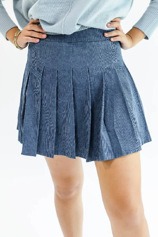 Stay On Standby Tennis Skort In Teal