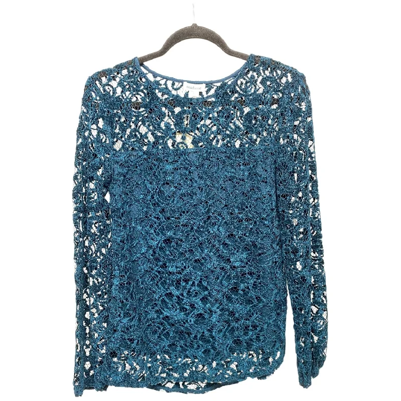 Top Long Sleeve By Sundance In Teal, Size: Xs