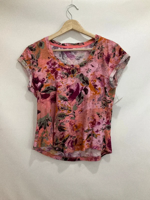 Top Short Sleeve By Pilcro In Floral Print, Size: Xs