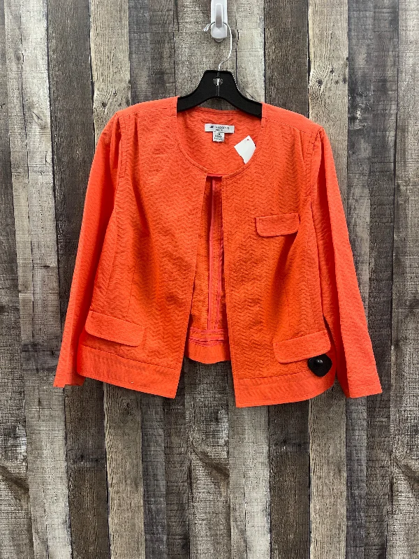 Blazer By Liz Claiborne In Orange, Size: Xlp