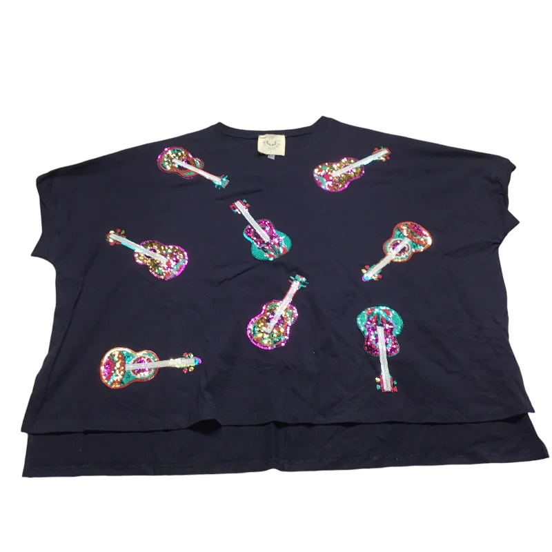 Top Short Sleeve By Fantastic Fawn In Navy, Size: S