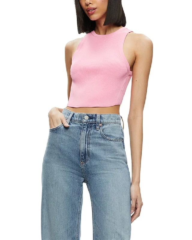 Limited Time Flash Sale alice + olivia Marin Curved Hem Tank