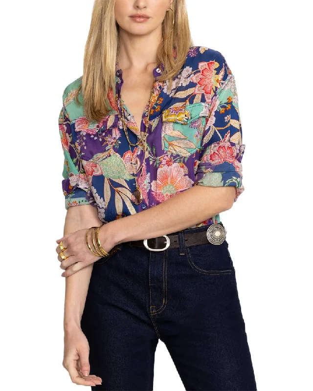 Sleek Style Discounts Johnny Was Petite Leya Button Up Shirt