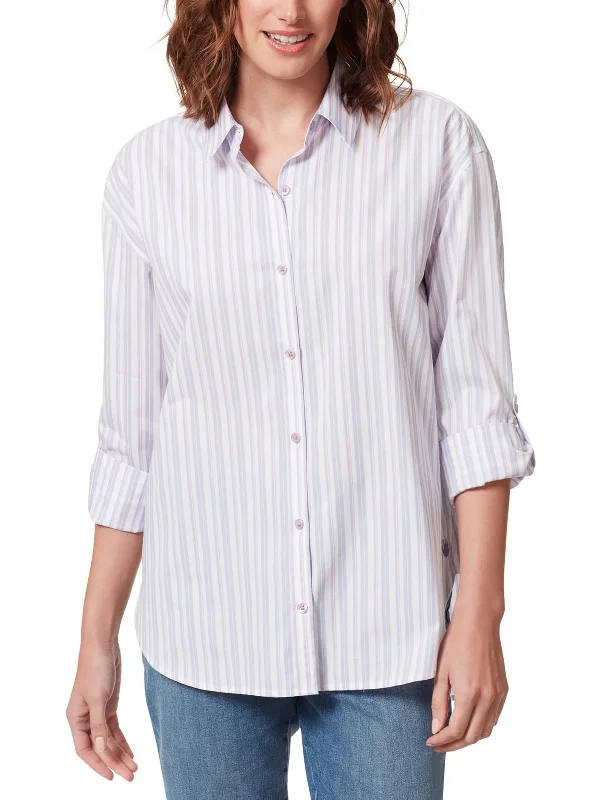Best Deals Of The Season Amanda Womens Collared Button-Down Top
