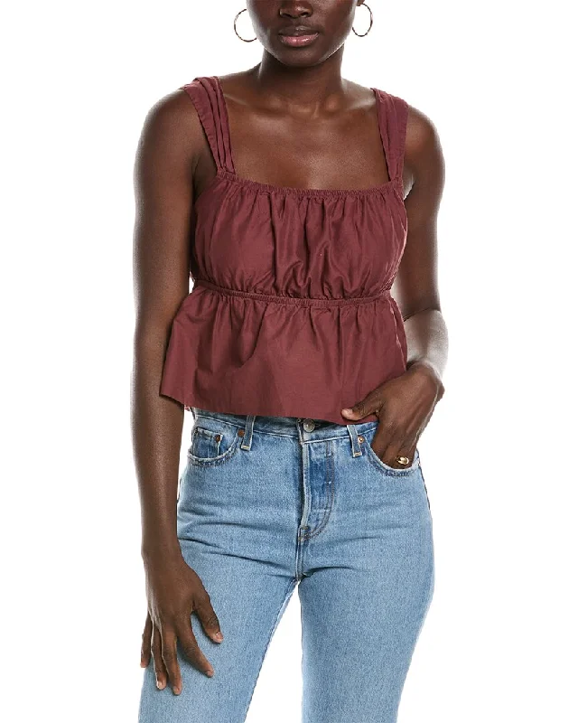 Shop The Hottest Deals Nation LTD Thalia Elastic Crop Tank