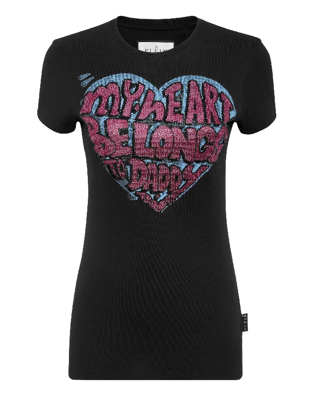 Exclusive Fashion Deals T-Shirt Sexy Pure with Crystals