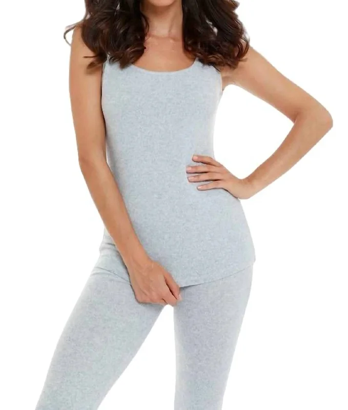 Imeless Style Jackie Kashmira Tank In Sky Blue