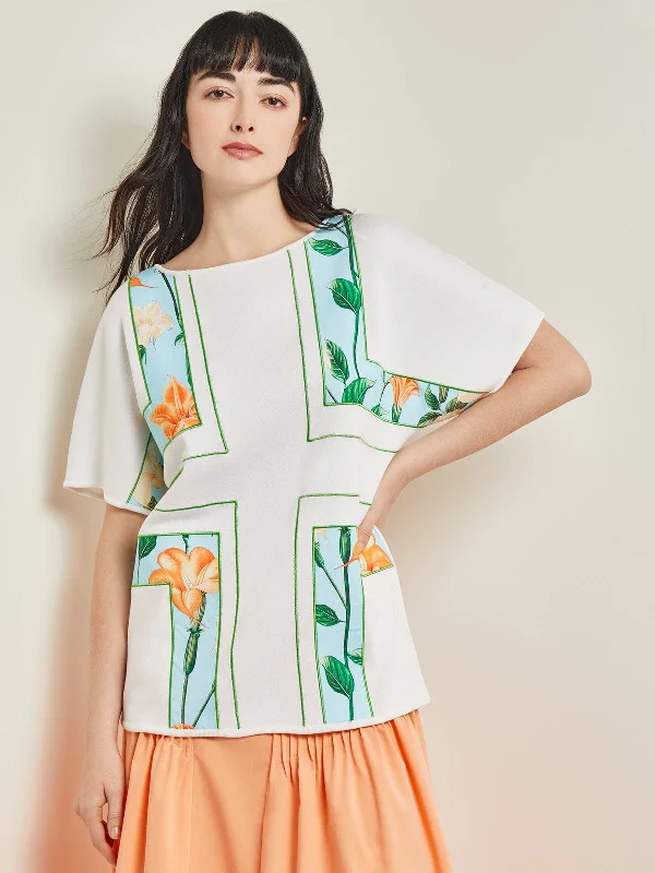 Luxury Fashion Dolman Sleeve Boat Neck Tunic