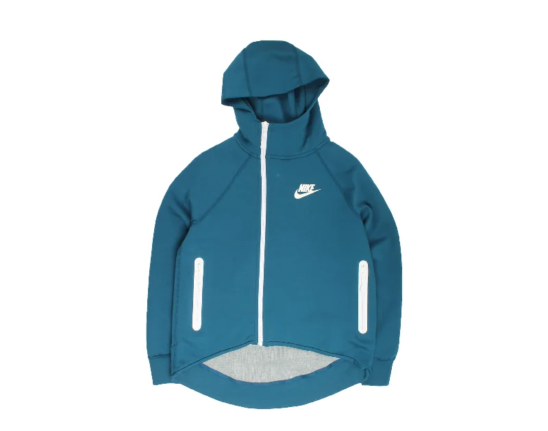 Summer Deals Nike Sportswear Tech Fleece Full-Zip Cape Blue Force Women's Hoodie 930757-474