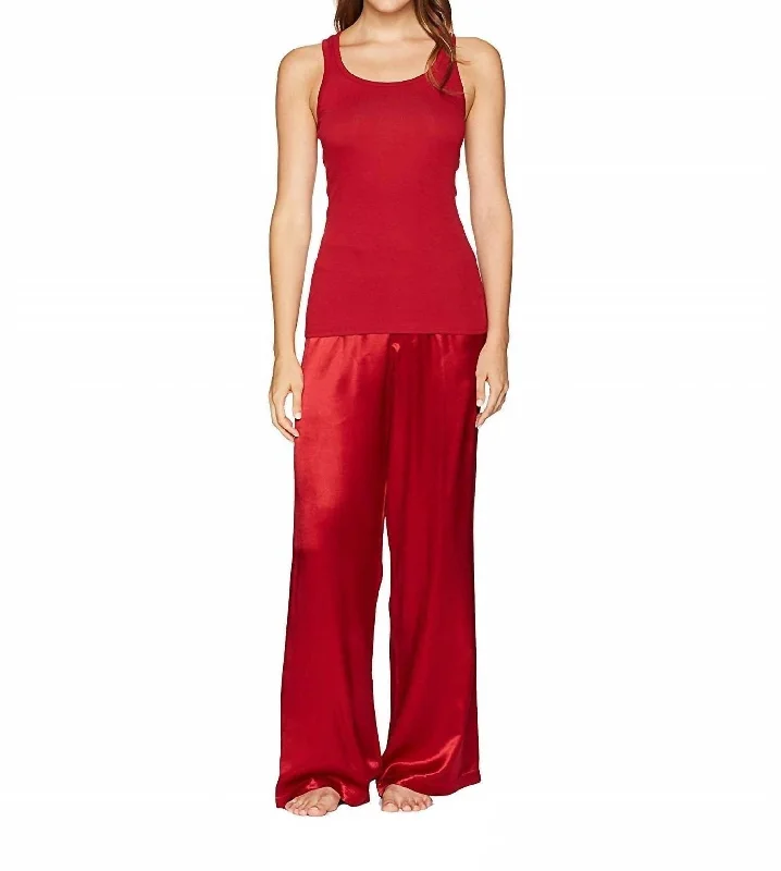 Stock Up And Save Before The Sale Ends Charlie Rib Racerback Tank In Red