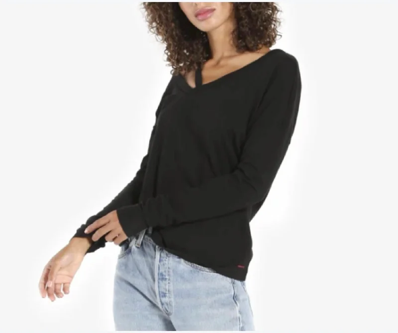 Weekend Price Drop – Shop Before It'S Gone Boot Long Sleeve Top In Black