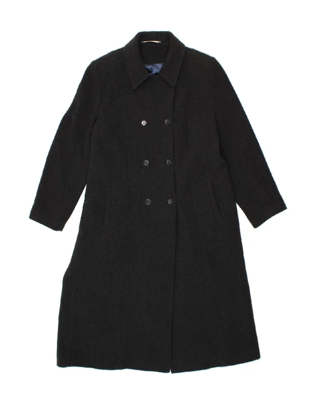 Women's Trendy Outfits ST. BERNARD Womens Double Breasted Coat UK 18 XL Black Wool