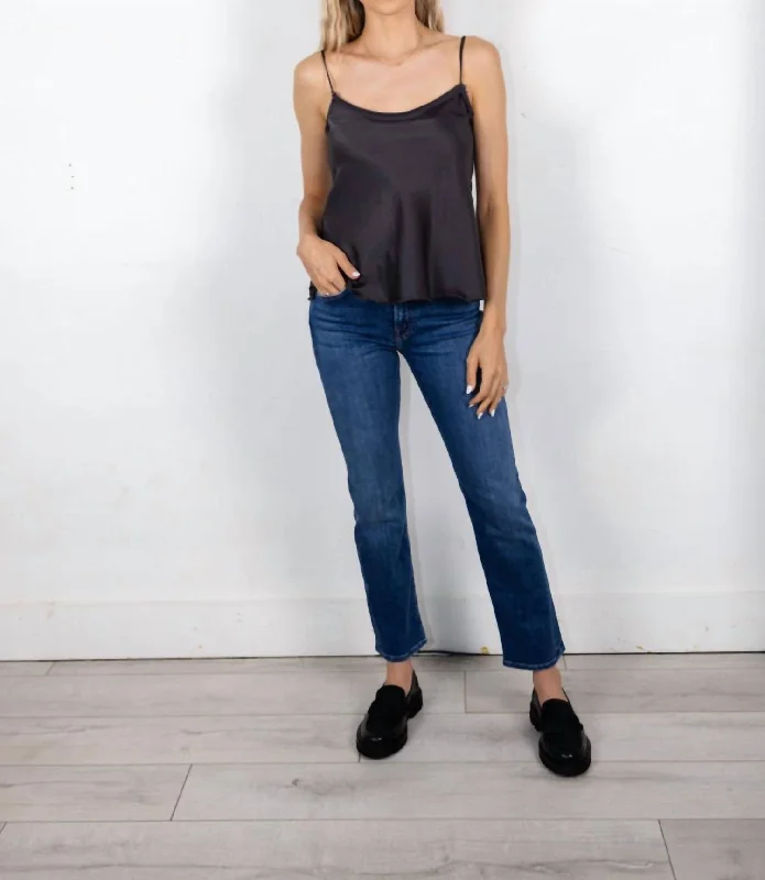 New Arrivals Paperbag Cami Top In Iron