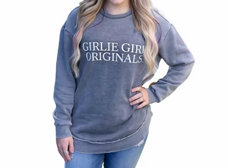 Limited-Time Offers You Can't Ignore Originals Logo Sweatshirt In Heather Grey