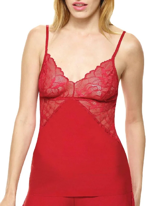 The Sale You'Ve Been Waiting For Women's Love + Lust Cami In Ruby Red