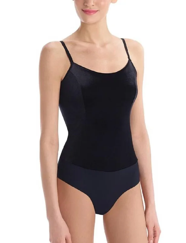 Exclusive Discounts Available Now Velvet Cami Bodysuit In Black