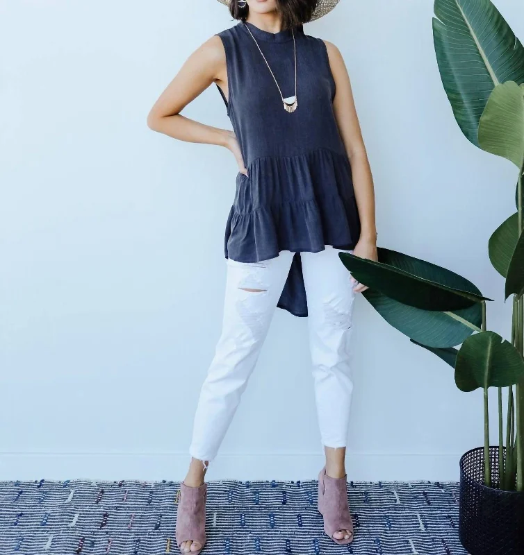 Low Price Special Highs & Lows Sleeveless Top In Charcoal