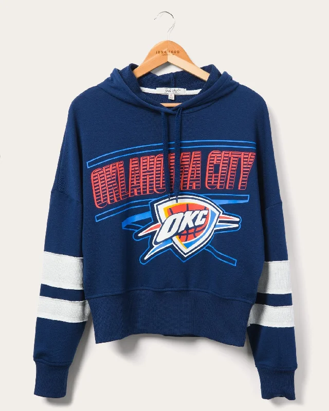 Treat Yourself To Amazing Discounts Women's Thunder Overtime Striped Fleece Hoodie