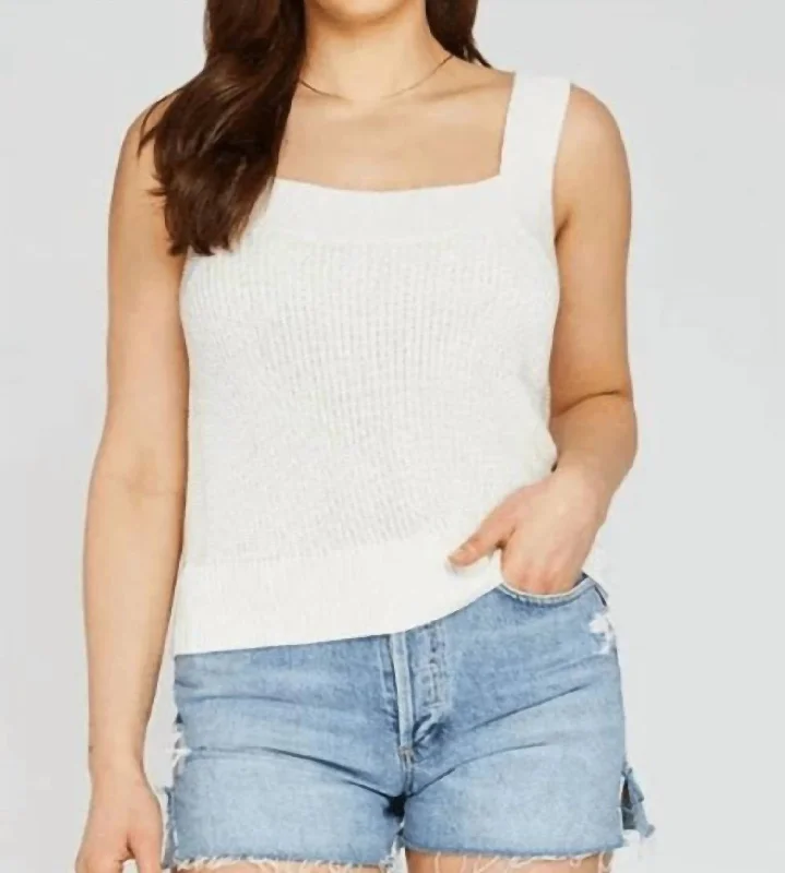 Get More, Spend Less Today Luna Tank In White