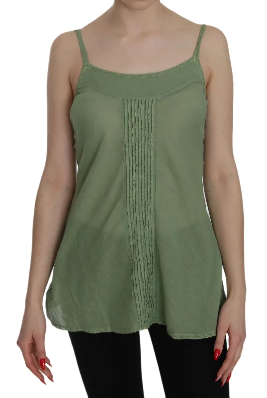 Hot Picks pink MEMORIES  Silk Spaghetti Strap Tank Top Women's Blouse