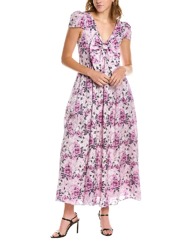 LoveShackFancy Ever Silk-Blend A-Line Dress