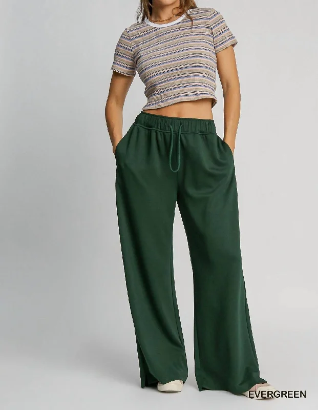 Buttery Soft Luxeknit Sweatpants In Evergreen