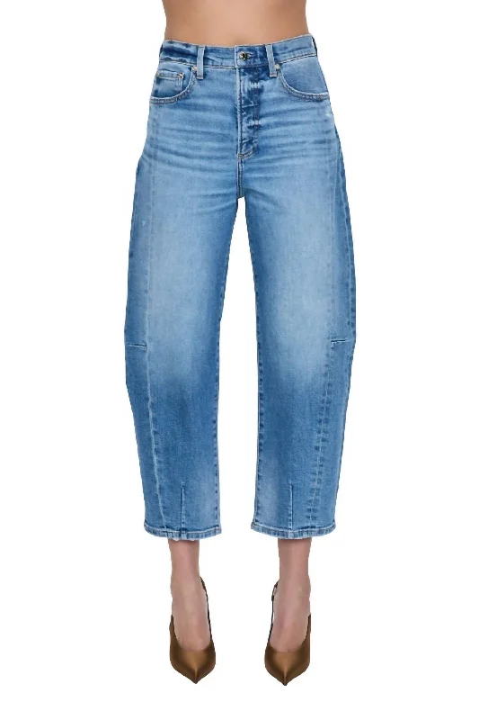 Eli High Rise Arched Leg Jeans In Rhythm Vintage