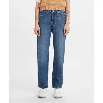 Levi's Women's Mid Rise Straight Leg Relaxed Jeans Loose