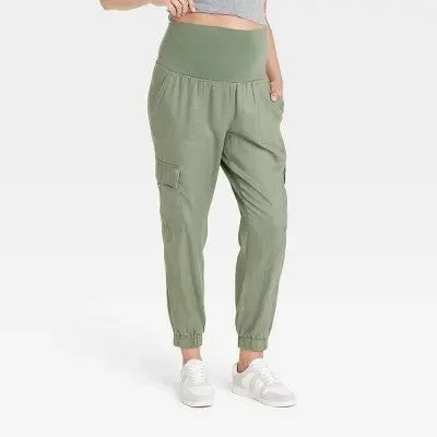 New - Over Belly High-Rise Maternity Joggers - Isabel Maternity by Ingrid & Isabel