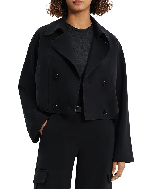 Theory Cropped Trench Coat