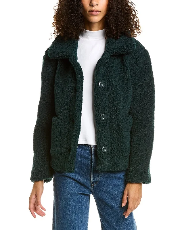 Urban Republic Sherpa Textured Button Coat