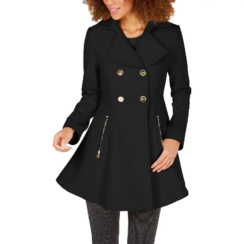 Womens Wool Blend Midi Walker Coat